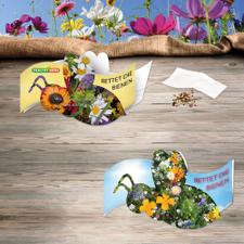 „Mentsük meg a méheket” virágmagos széthajtható kártyácska