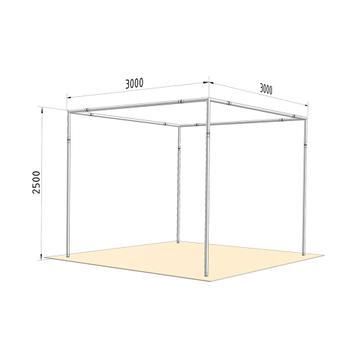 Kiállítási stand traverz FD 31 - 3.000 x 3.000 mm