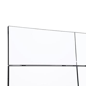 „Style-Black” FlexiSlot® kiállítási stand 2.850 x 2.800 mm sarokelem